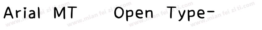 Arial MT 粗体Open Type字体转换
